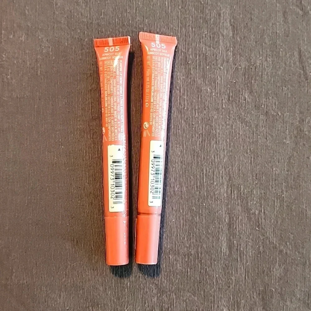 (2) Revlon Kiss Plumping Lip Creme-505 Abricot Silk